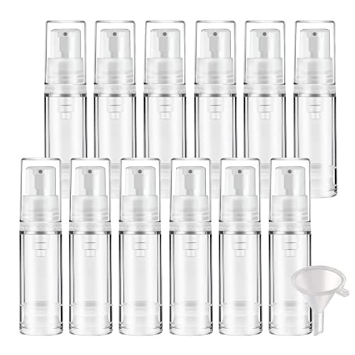 ZEOABSY 24 Pezzi Mini Flacone Airless Trasparente