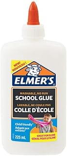 White PVA Glue | 225 mL | Washable and Kid Friendly | Great for Making Slime and Crafting