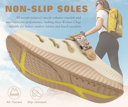 Image of KuaiLu Womens Classic Recovery Clogs Comfortable Walking Cushion Sandals for Women Relif Plantar Fasciitis Ladies Orthotic Arch Support Slip-on Mules, Adult Slip Resistant Shoes