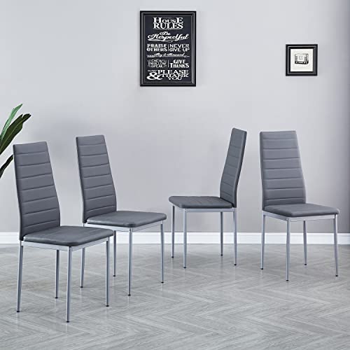 Dining Table Set For 4, Glass Dining Table With Chairs, Kitchen Table And Chairs, Dining Room Set For Kitchen/Dinette/Glass Dining Table With Pu Chairs (151 Glass Table With 244 Chairs) #TOP5