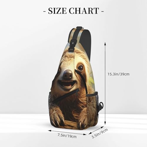 Bolso pequeño tipo sling para senderismo negro unisex miniatura 3