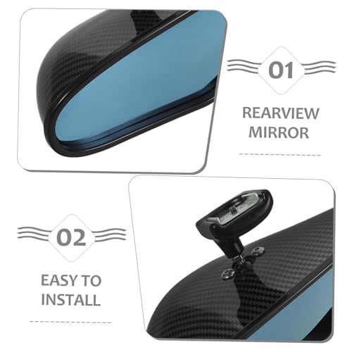 Espejo retrovisor gran angular HANABASS para interior de coche y control de puntos ciegos 3