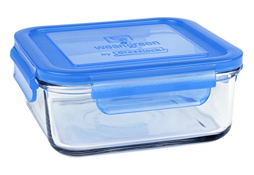 Wean Green Wean Meal Cube Glass Food Containers, Blueberry, Single