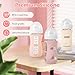 MINMUNJIU 3 Pack Silicone Sleeves for Philips Avent Natural Glass Baby Bottles, Anti Breakage Baby Bottle Holder for Baby Girls, Compatible with Philips Avent Glass Natural Baby Bottle, 8 oz