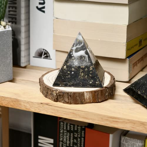 Large Silicone Pyramid Molds For Resin Casting 2 Size, Easy Demold Diy Jewelry Making Home Decoration With 2Pcs 3D Mini Deer Epoxy Resin Filler Model #TOP5