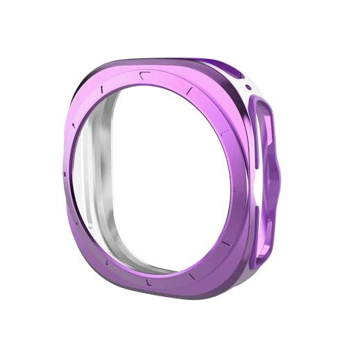 OFWAX �P�[�X �t���J�o�[ Samsung Galaxy Watch 7 40mm 44mm TPU �����h�~�h���v���e�N�^�[�P�[�X(�p�[�v���AWatch 7 44mm�p)