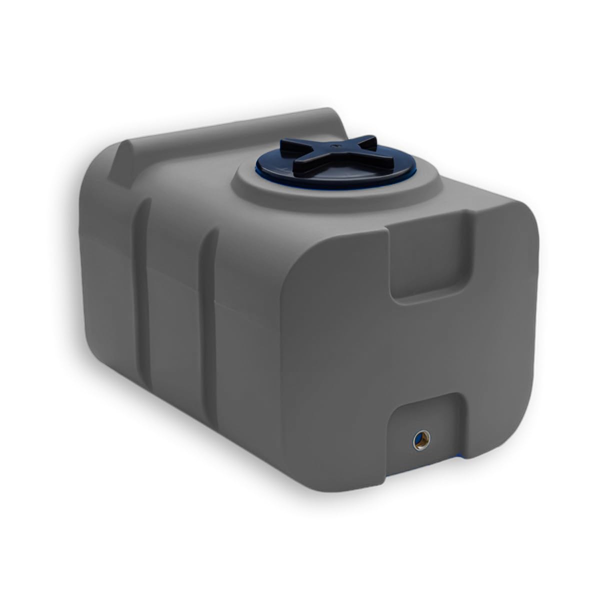 Varile 100L Trinkwassertank, Grau | BPA-Frei, integriertes 3/4" Messinggewinde, Made in EU, Lebensmittelgeeignet
