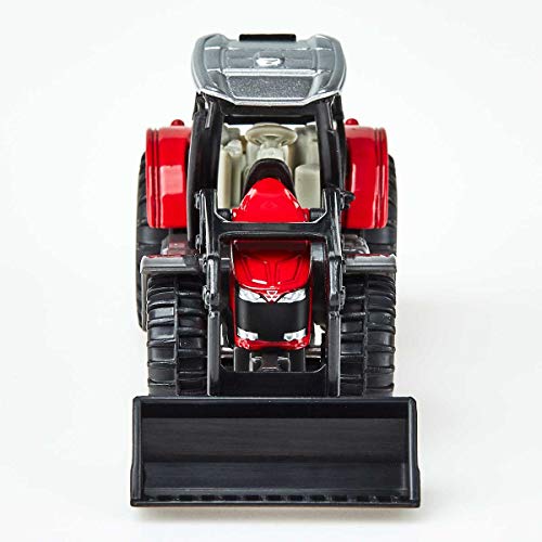 siku 1484, Massey-Ferguson with Front Loader, Metal/Plastic, Red/Black, Movable front loader