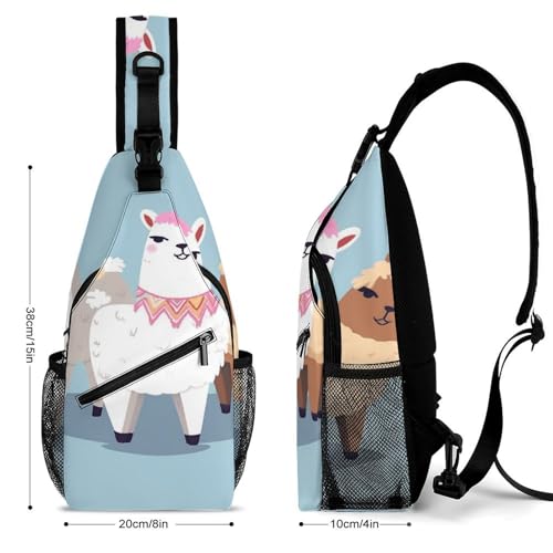 Bolso tipo sling crossbody casual para hombre y mujer miniatura 2