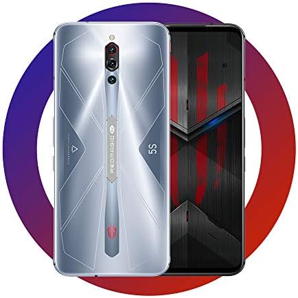 nubia RedMagic 5S Gaming Cellphone 8GB RAM + 128GB ROM/Smartphones with Qualcomm Snapdragon 865/144Hz: Refresh Fee 6.65″ AMOLED Show/64MP Triple Digital camera(Silver