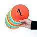 Eco Walker 6inch Non-Skid Flat Cone Spot Markers for Sports Speed Agility Training (Number 1-10)