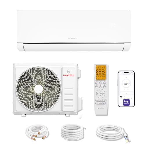 Hantech Split Klimaanlage 18000 BTU 5,2 kW WLAN R32 H-Plus 3m Leitung
