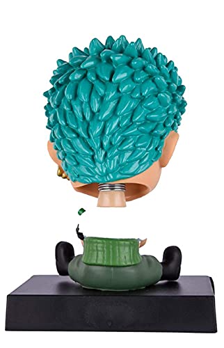 Image of AUGEN Super Hero Roronoa Zoro Action Figure Limited Edition One Piece Bobblehead with Mobile Holder for Car Dashboard, Office Desk & Study Table (Pack of 1)