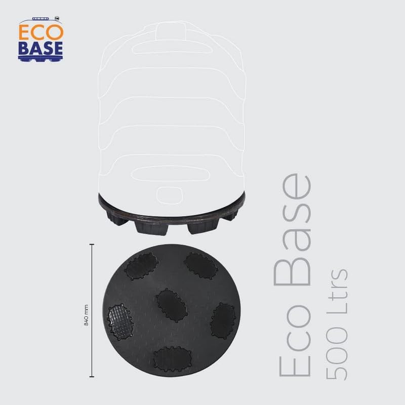 Image of Eco Water Tank Base Heavy-Duty Water Tank Base Stand for 750 Liter Tanks | Anti-Slip, UV-Resistant, Durable Plastic Tank Support Platform | Prevents Dampness, Fungus & Floor Damage-