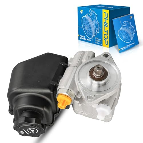 PHILTOP Power Steering Pump with Reservoir Replacement 215392, Fit for 2004-2006 2010-2011 9-3, 2003 2007-2009 9-3 2.0T, 2010 9-3X, Replace# 12842028, 12773869, 12785125, 215392