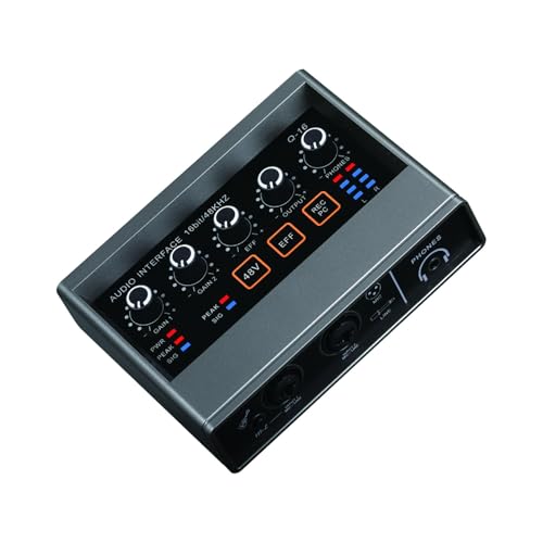 Surveillance des canaux par table de mixage et carte audio pour guitare