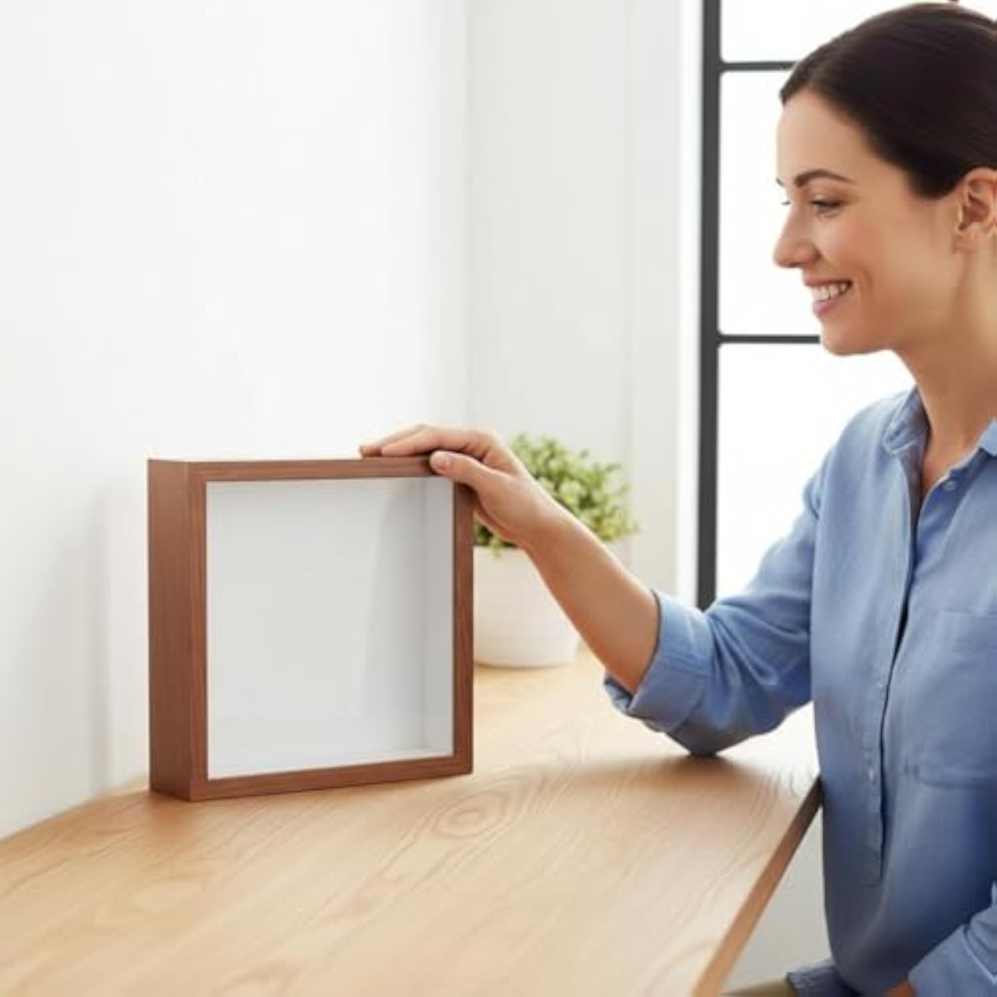 Ticket Display Box Shadow Box Wall Mount Memory Display Case