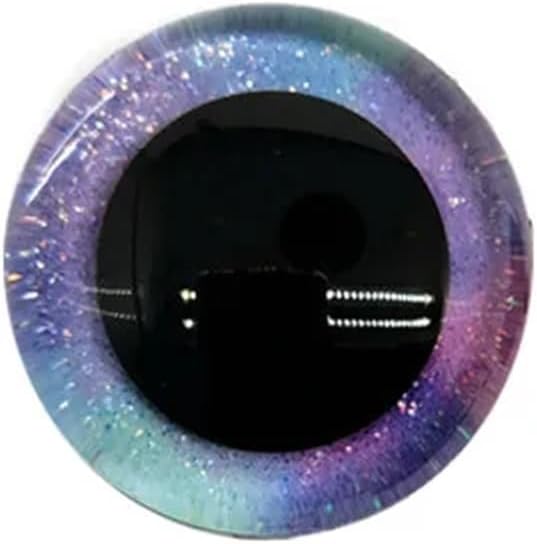 20pcs 3D Glitter Safety Eyes for Plush Dolls DIY Plastic Craft