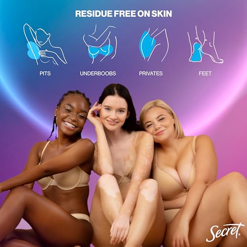 Secret Whole Body Deodorant Stick, Spray & Cream Travel Size Regimen Pack for Women, Peach & Vanilla Blossom Scent, Aluminum Free Deodorant, 72 HR Odor Protection, 0.5 oz, 1.0 oz, 0.8 oz - image 8
