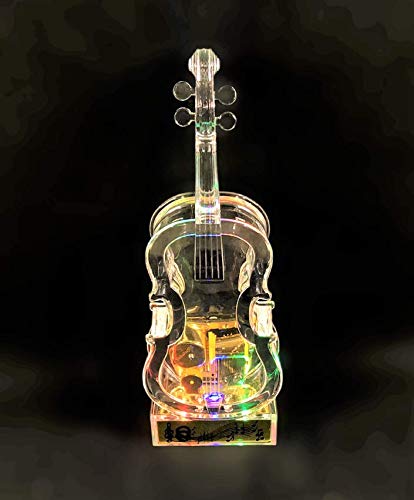 Utowels Mechanical Wind-Up Violin Music Box With Led Lights Transparent Acrlic Melody Castle In The Sky Carrying You #TOP2