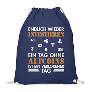 Generisch Crypto Wallet Kryptomunt | 01725 – katoen Gymsac -37cm-46cm Franse Navy