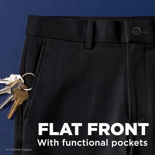 Image of Haggar Sport Men's Travel Performance Pant, Straight Fit