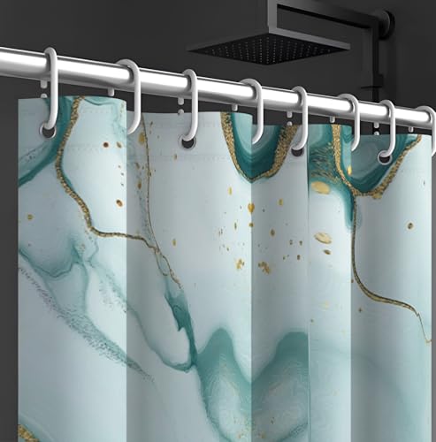 Rideau de douche abstrait marbre luxe en polyester art 180x180 - 6
