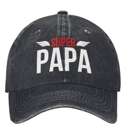 Casquette de baseball Super Papa chapeaux hip hop stylée pour homme et cadeaux de plein air