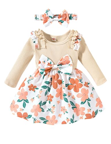 Borlai Kleinkind Baby Mädchen Kleidung Set Langarm Rüschen Strampler...