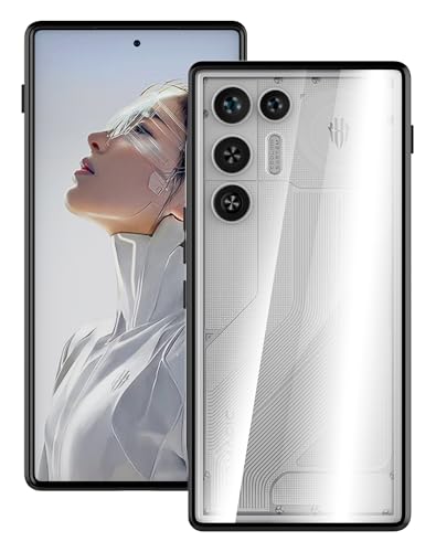 Foluu �N���A�P�[�X ZTE Nubia RedMagic 11 Air�p�A�n�[�hPC�o�b�N&�\�t�gTPU�o���p�[ [���΂݂Ȃ�] [�~���^���[�����ی�] �ϏՌ��P�[�X �X�������^�J�o�[ Red Magic 11 Air 2026�p