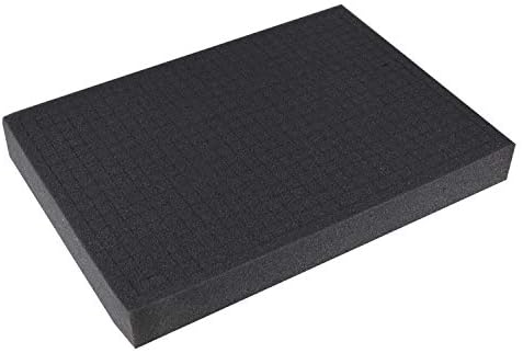 HMF 1451-45 Cubed Foam, Pluck Foam, Pre-Cutted Foam,440 x 320 mm, Case Insert, Tabletop, Height: 45 mm