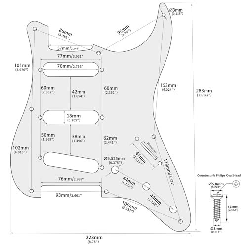 Banworks 8-Hole 50s Reissue Vintage ST SSS Pickguard 4-Ply Guitar Pickguard by Banworks - Used condition - Image 2