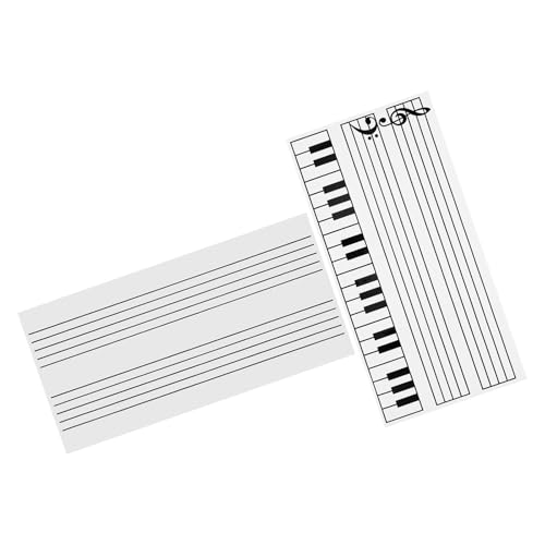 Pizarra de borrado en seco con imanes para notas musicales y pentagrama flexible SHINEOFI