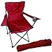 Chaise de pêche pliante avec porte-gobelet et sac Rouge