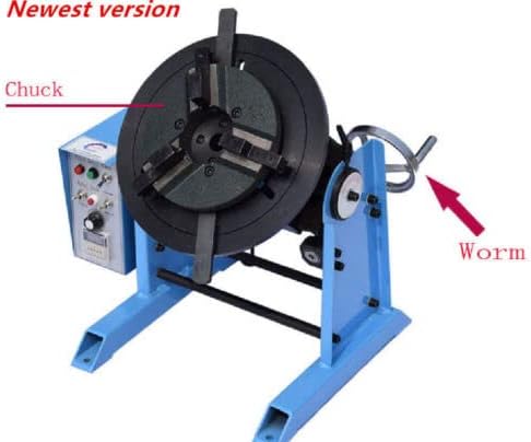 1~15RPM 30KG Duty Welding Positioner Turntable Timing with 220V/110V 200mm Chuck