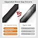 2 Pack Silicone Stove Gap Covers, Heat Resistant Oven Gap Filler Seals Gaps Between Stovetop and Counter, Premium Material, Effectively Stain Resistant, Easy to Clean, Easy to Cut, 25 Inches