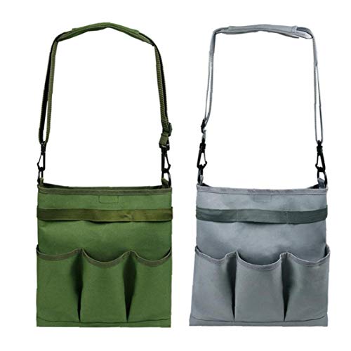 Schoudertassen Garden Tool Bag Waterdichte Canvas Garden Tool Diagonal Tote Bag Kit Green - Image 6