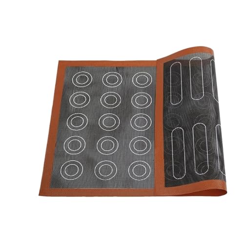 Tappetino in silicone per macaron Tappetino da forno in silicone perforato, teglia antiaderente, strumento for biscotti/pane/macarons, accessori for teglie cucina(Color 4 60x40cm)