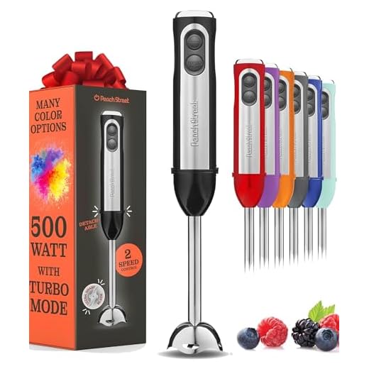Powerful 500 Watt Immersion Blender