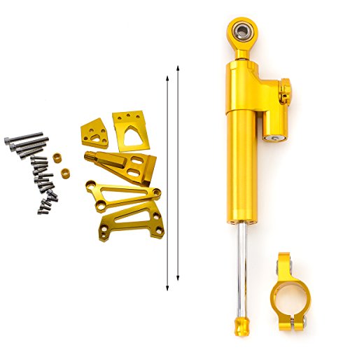 Estabilizador de dirección Ninja 650R amortiguador ajustable con soporte ER-6F ER-6N