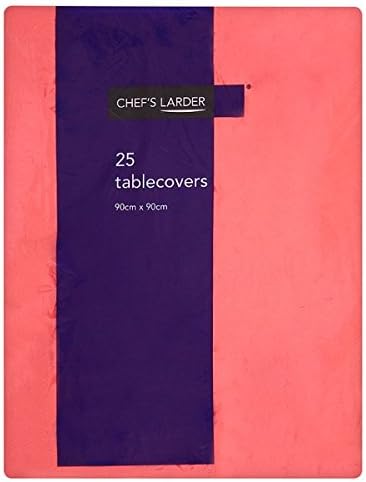 Chef's Larder 25 Red Tablecovers 90cm x 90cm