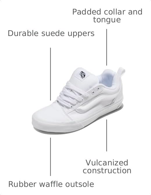 Image of Vans Unisex-Adult Knu Skool Shoe - '90s Retro Puffy Low-Top Fashion Sneakers for Men & Women