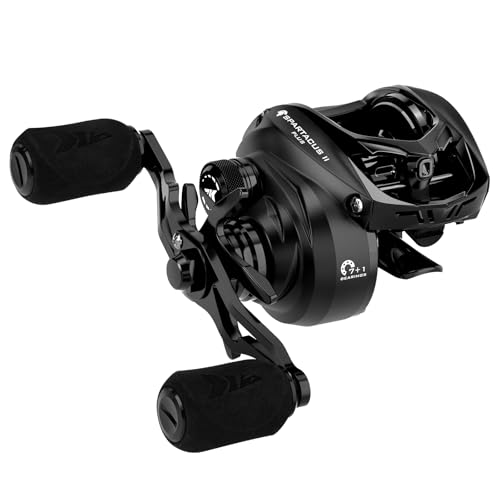 KastKing Spartacus II Plus Baitcasting Reel, DualBalance™ Magnetic Braking System, 8.0:1 High-Speed Gear Ratio, Ultralight 6 oz, 7+1 MaxiDur Double-Shielded Ball Bearings, Fishing Reels