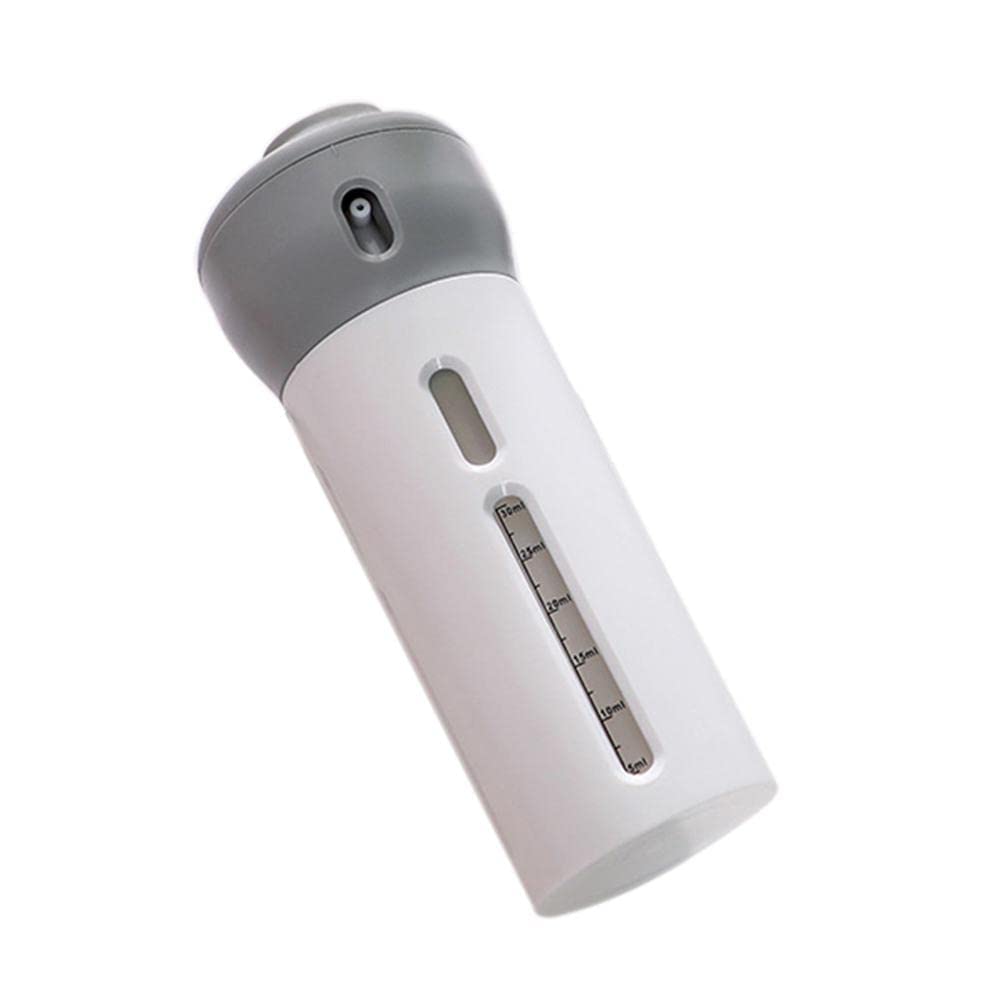 lazer 4 in 1 travel size dispenser bottle set refillable plastic leak proof toiletries cosmetic liquid lotion container