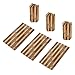 L LIKED 105 Pcs Striped Flat Coin Wrappers Half Dollars Rolls Only, Brown (105 Pcs - Half Dollars)