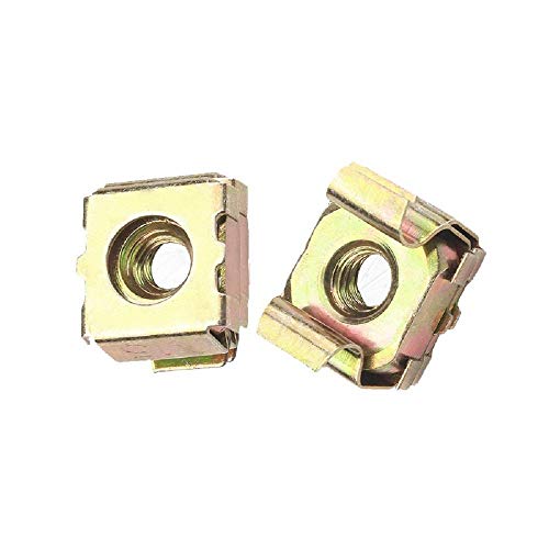 Tuerca enjaulada de zinc chapado en color, tuerca enjaulada, tapón de rosca de gabinete flotante, estándar nacional M5M6-M6 * 10 solamente