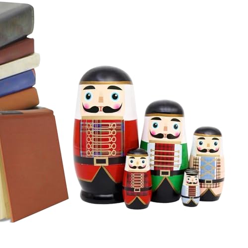 XIAYANG 大人のためのマトリョーシカ人形 | 手作り木製ナットクラッカーネスト像,木製モデルと木彫刻、卓上装飾品として寝室、リビングルーム、ホリデーテーブル、センターディスプレイ、ラック、玄関、子供部屋用