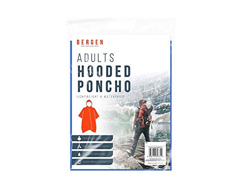 Jetable Poncho Pluie Urgent Poncho Imperméable Imperméable, Poncho à Capuche Mackintosh pour Randonnée Camping Voyage Pique-Nique Bivouac Marche Sac à Dos (Coloris Aléatoire) Cover