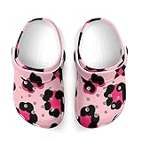 Toddler's Fashion Outdoor Beach Pool Shoes for Cute Summer Style, Cheetah Leopard Print Pink Floral
