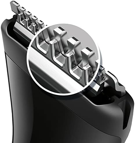 Philips Multigroom series 1000 MG1100/16, Niezwykle precyzyjny, trymer do brody, Precyzyjny trymer DualCut, Precyzyjna golarka, Możliwość mycia w wodzie, bateria AA, 3 precyzyjne nasadki